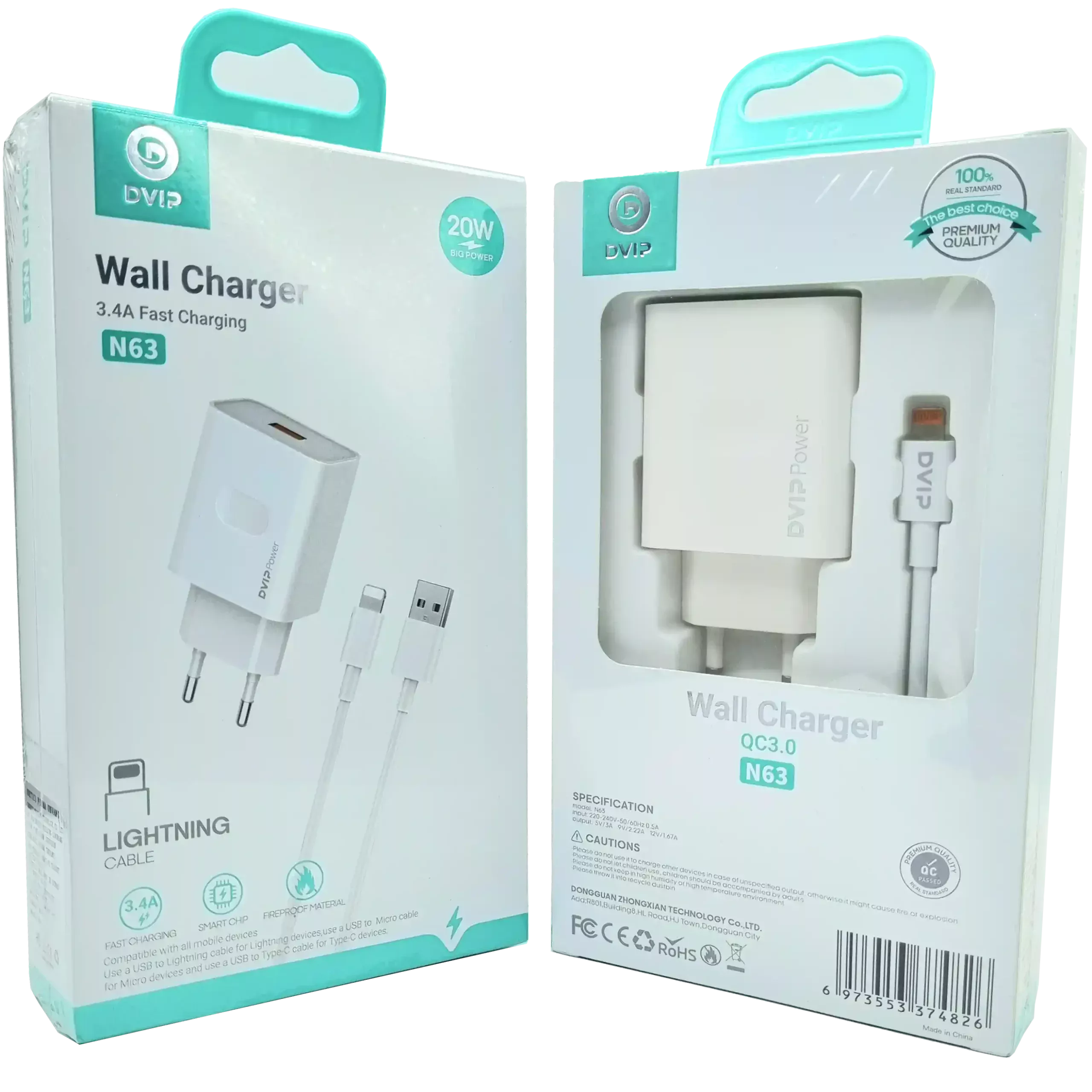 3.4A QC3.0 Usb İphone Şarj Aleti DVIP N63