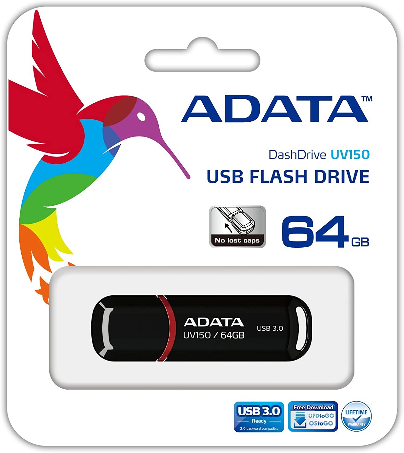 Adata USB Bellek 3.2 64GB AUV150-64G-RBK -Siyah