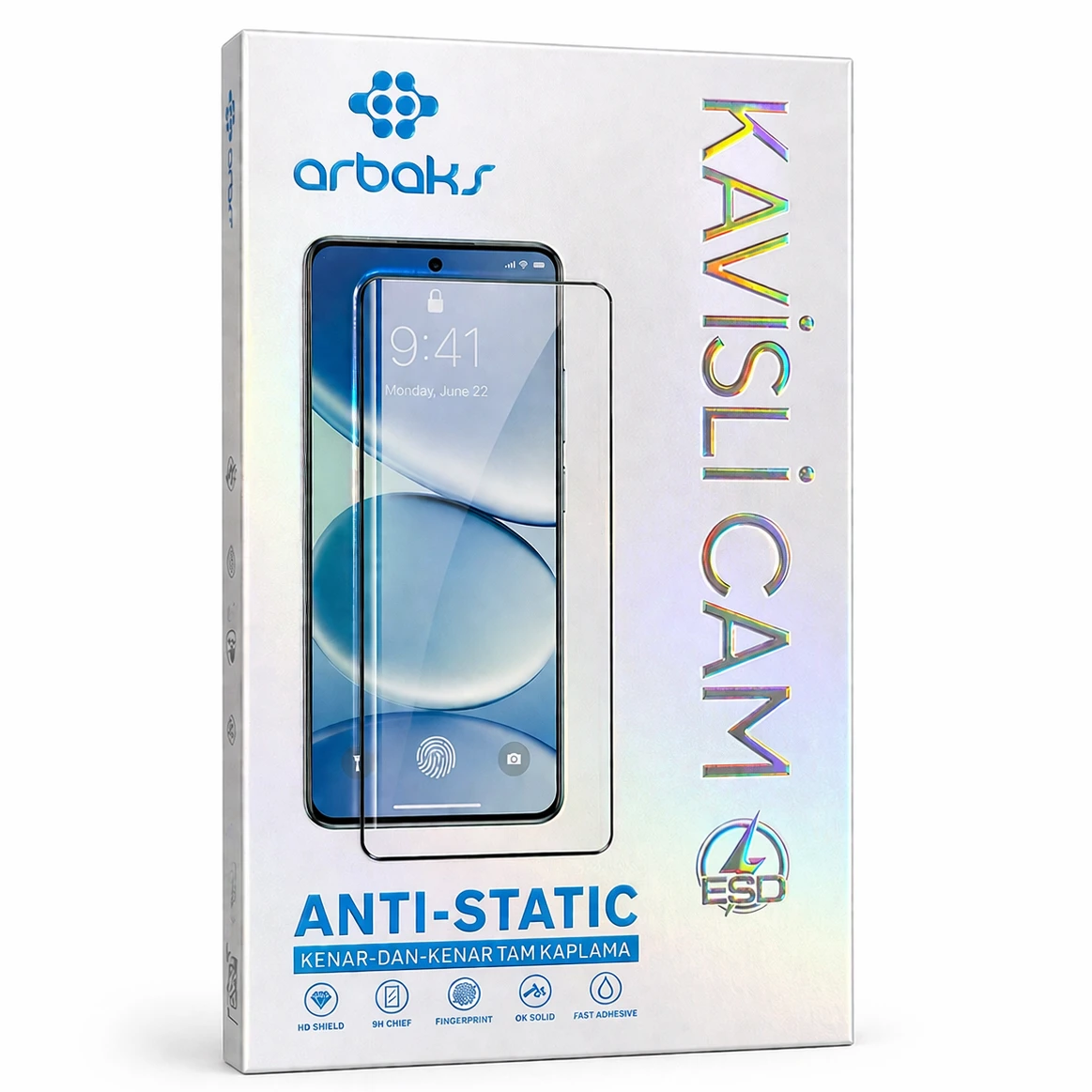 REDMİ NOTE 15 PRO PLUS – Anti-Static Kavisli Cam Ekran Koruyucu Arbaks ARB-004