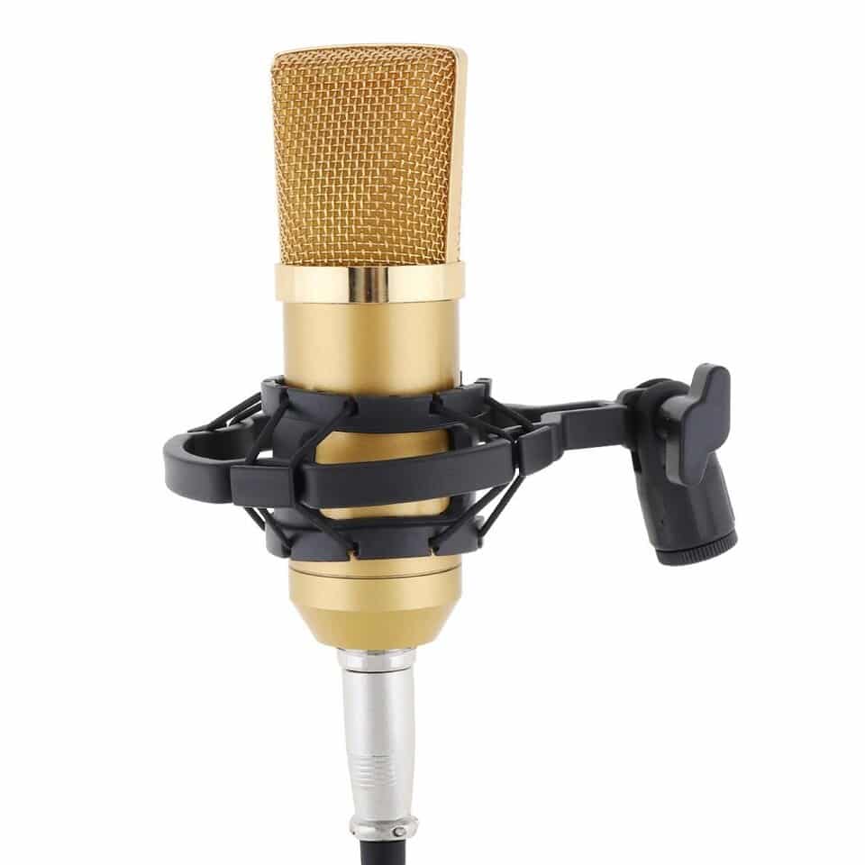 Profesyonel Bm700 Kondenser Mikrofon + Usb Ses Kartı Youtuber