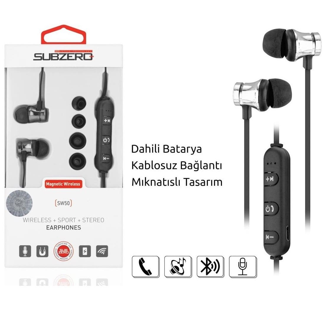 Mıknatıslı Sport Bluetooth Kulaklık SW50