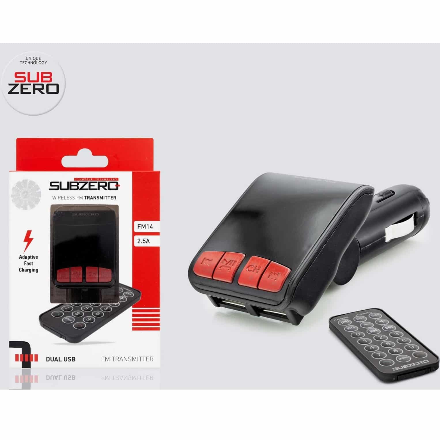 2.5A Bluetooth FM transmitter çift girişli kumandalı FM14