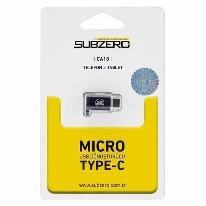 (Micro – TYPE-C) Dönüştürücü Subzero CA18