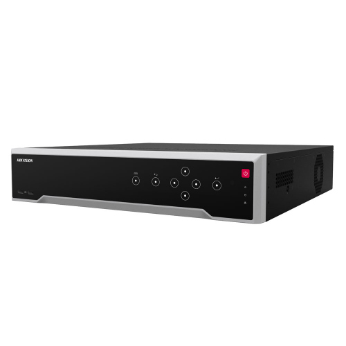 HIKVISION DS-8664NI-I8, 64Kanal, 12Mpix, H265+, 8 HDD Desteği, 2160P Kayıt, 320Mbps Bant Genişliği, Metal Kasa, 2 Port GigaBit Lan, RAID 0,1,5,6,10, NVR