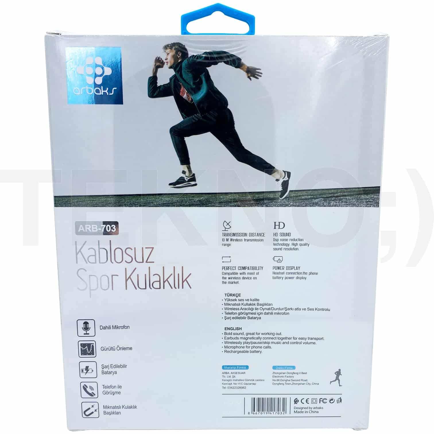 V5 Kablosuz Spor Bluetooth Kulaklık ARB-703