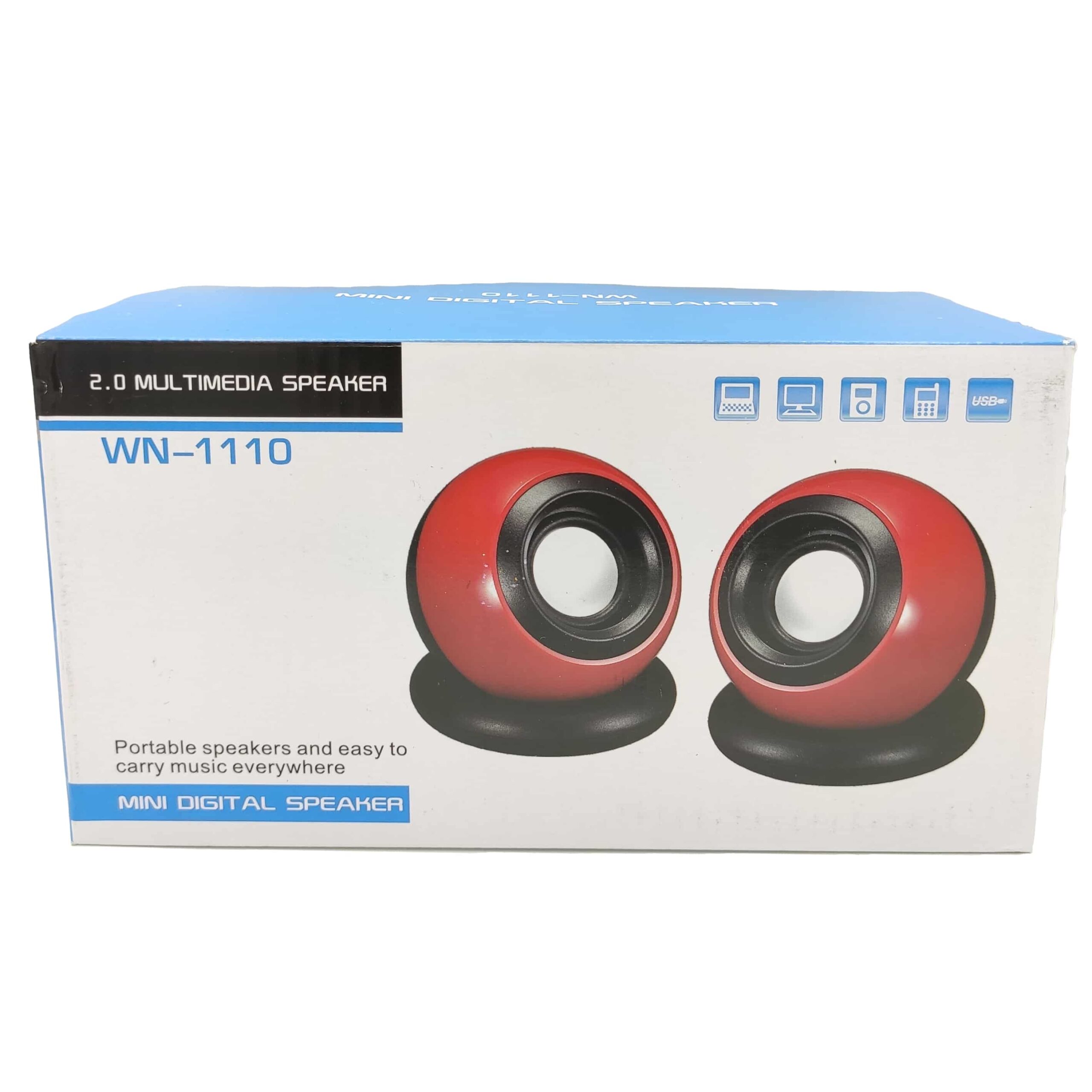 Pc Usb Mini Speaker 1+1 Hoparlör Ses Sistemi WN-1110