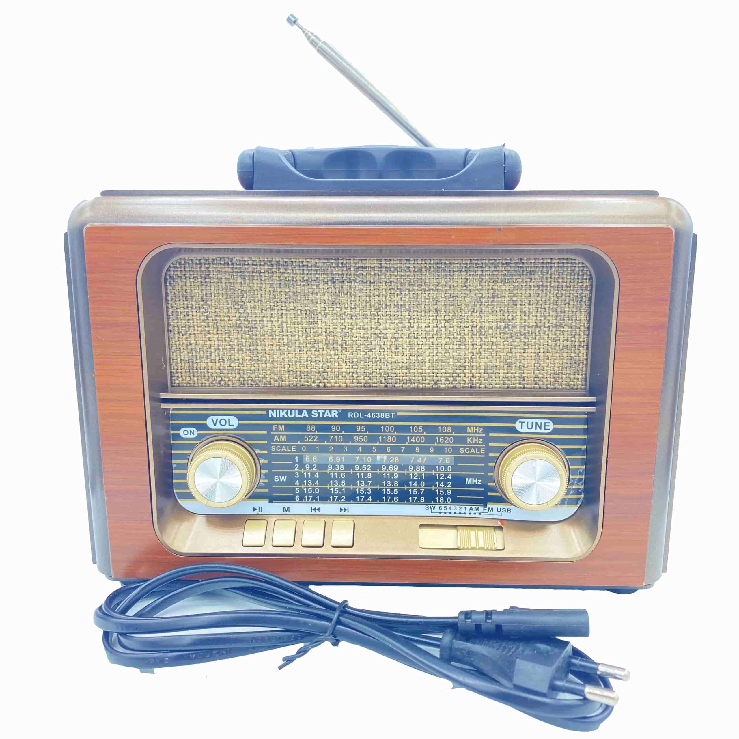 Nikula Star (TF Card-Bluetooth-Usb-Aux) Radyo RDL-4638BT