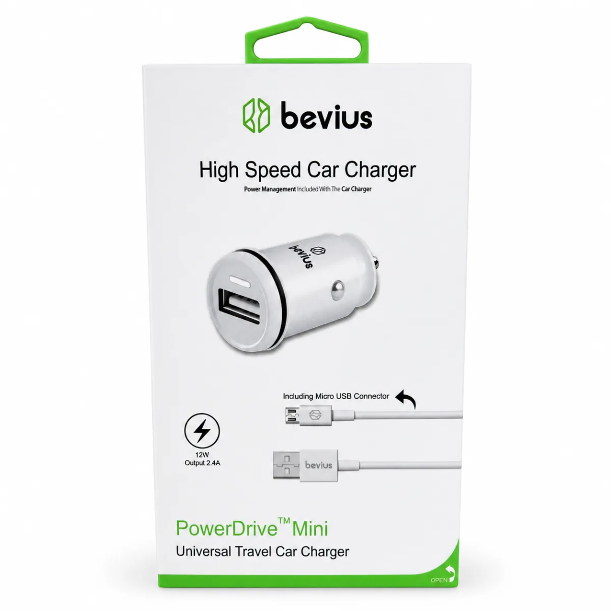 Micro USB 12W Kablolu Araç Şarj Cihazı BVS-AU501