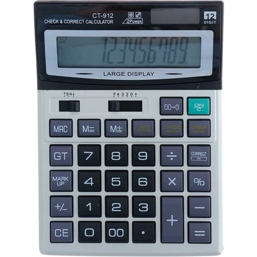Elektronik CT-912 Hesap Makinesi Ofis Masaüstü 12 Haneli Digital