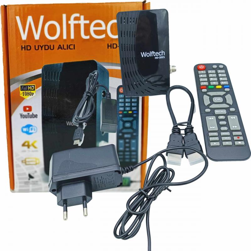 Full Hd Uydu Alıcı + Wifi Özellikli WolfTech HD-2021