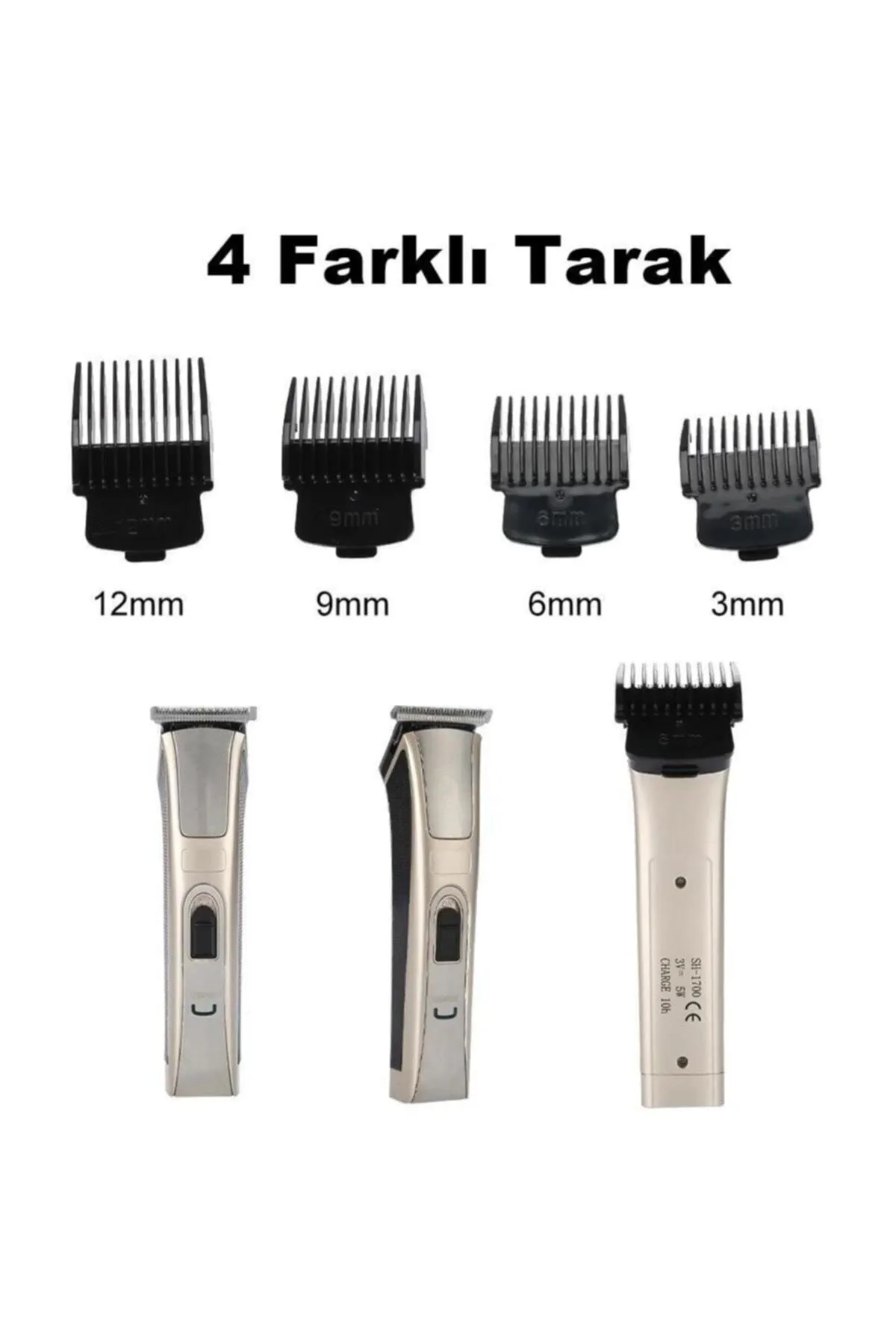 Traş Makınesi T Bıçak Saç Sakal Tıraş Makinesi Seti Insua AT-128