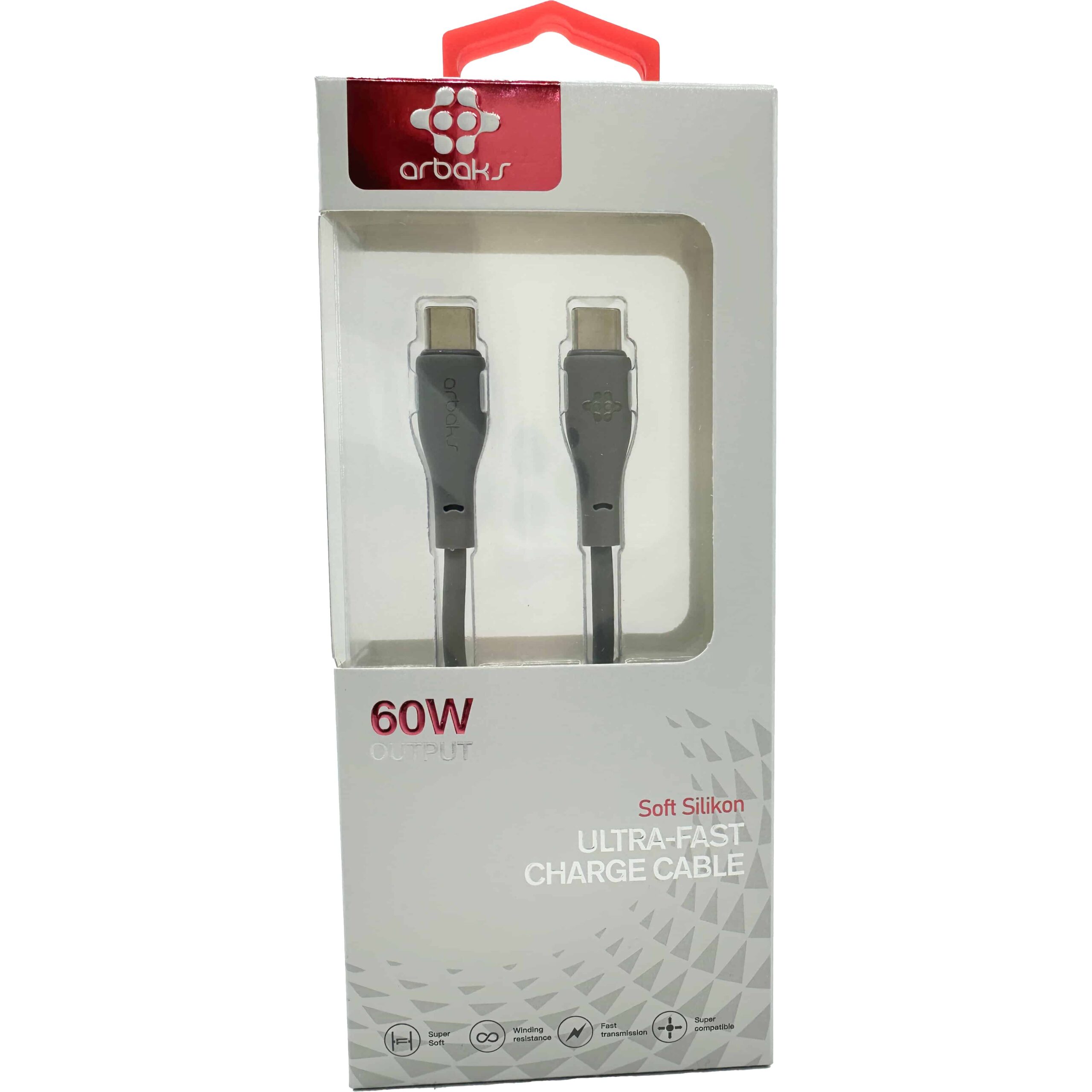 60W TYPE-C To TYPE-C Usb Şarj Kablosu Arb-315