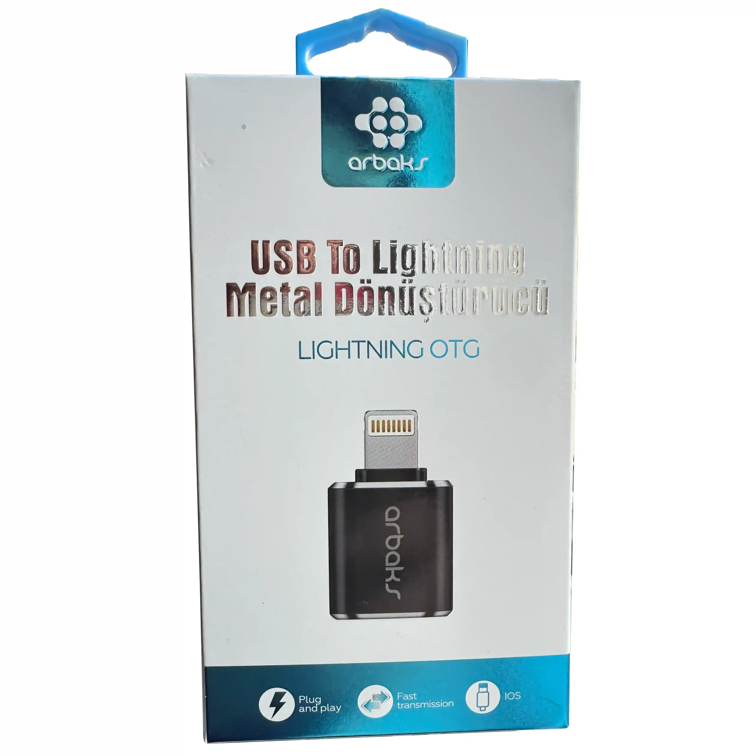 IOS 13 ve üzeri Klavye, Mouse, Harici HDD, İphone Metal Otg ARB-507