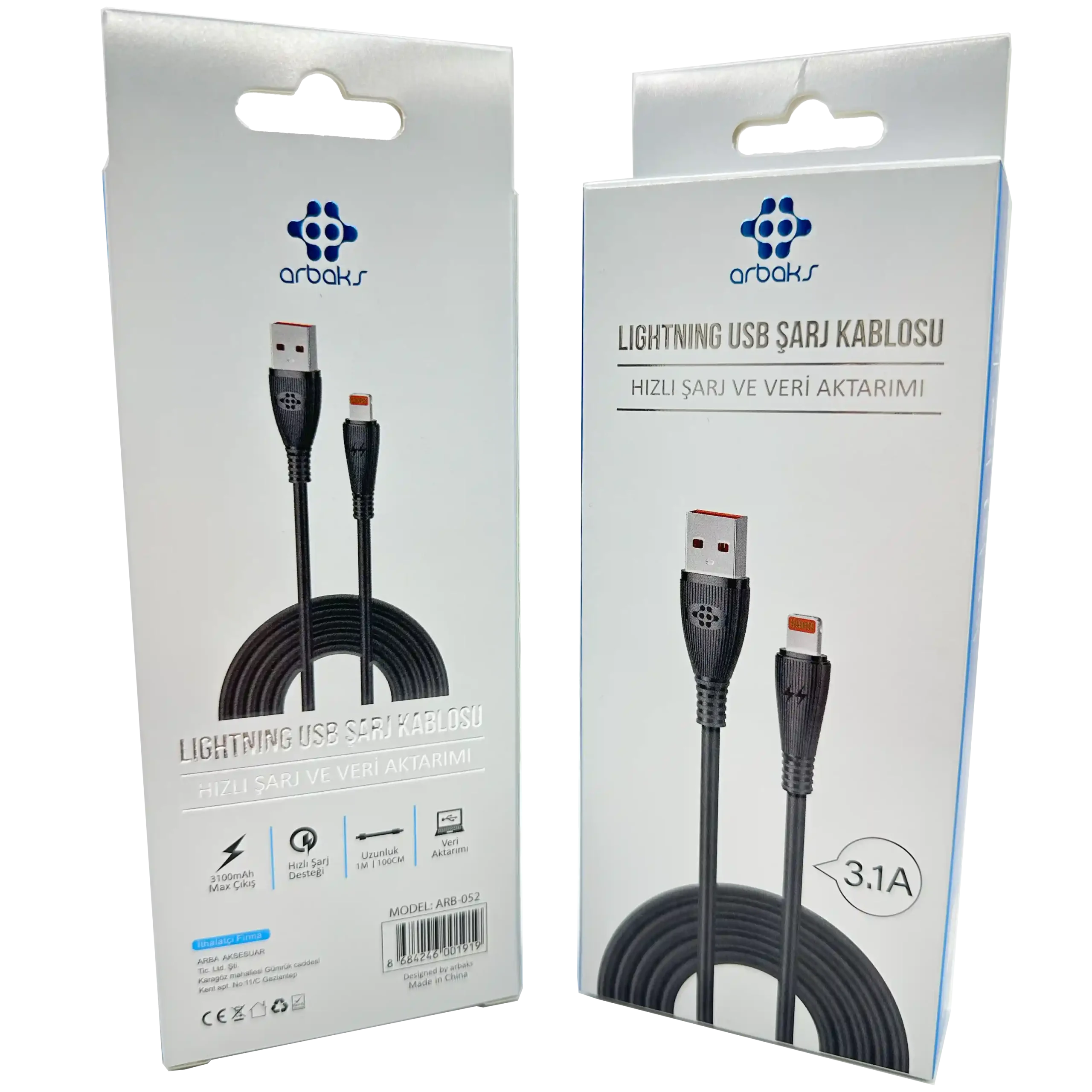 3.1A iphone Şarj Kablosu ARB-52