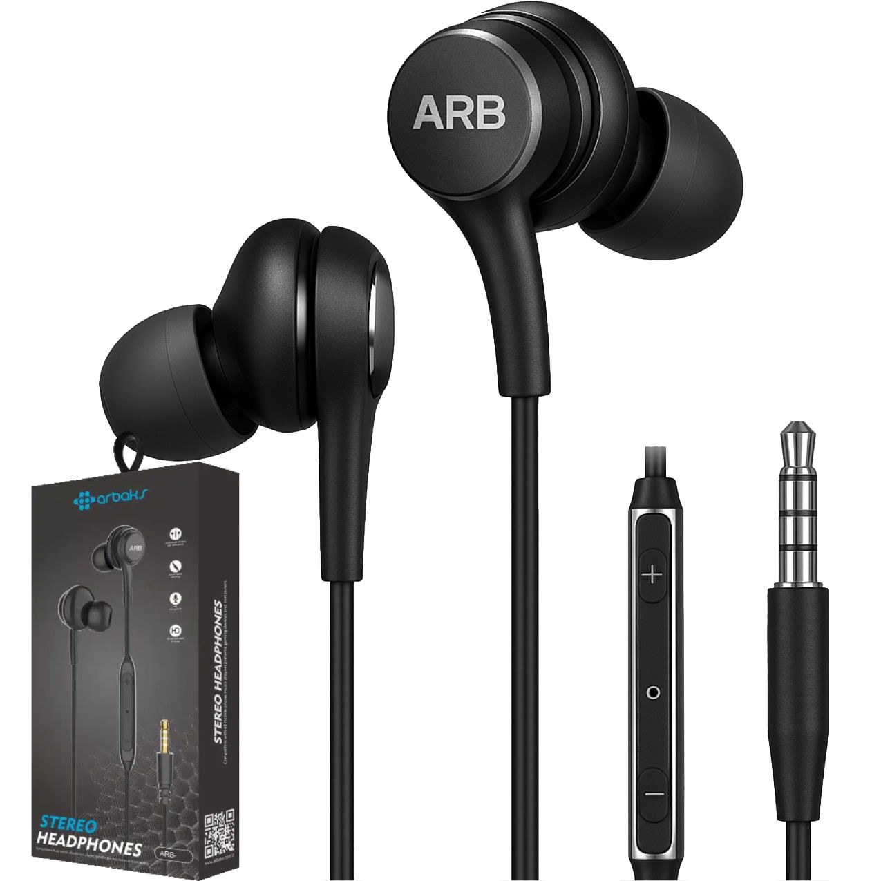Gaming Kulak İçi Kulaklık – Demir Başlık, Güçlü Stereo Ses Arbaks ARB-706