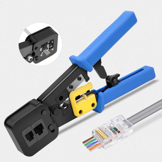 Yeni Nesil EZ RJ45 RJ11 Cat5 Cat6 Konnektör Ağ Sıkma Pensesi IRP01