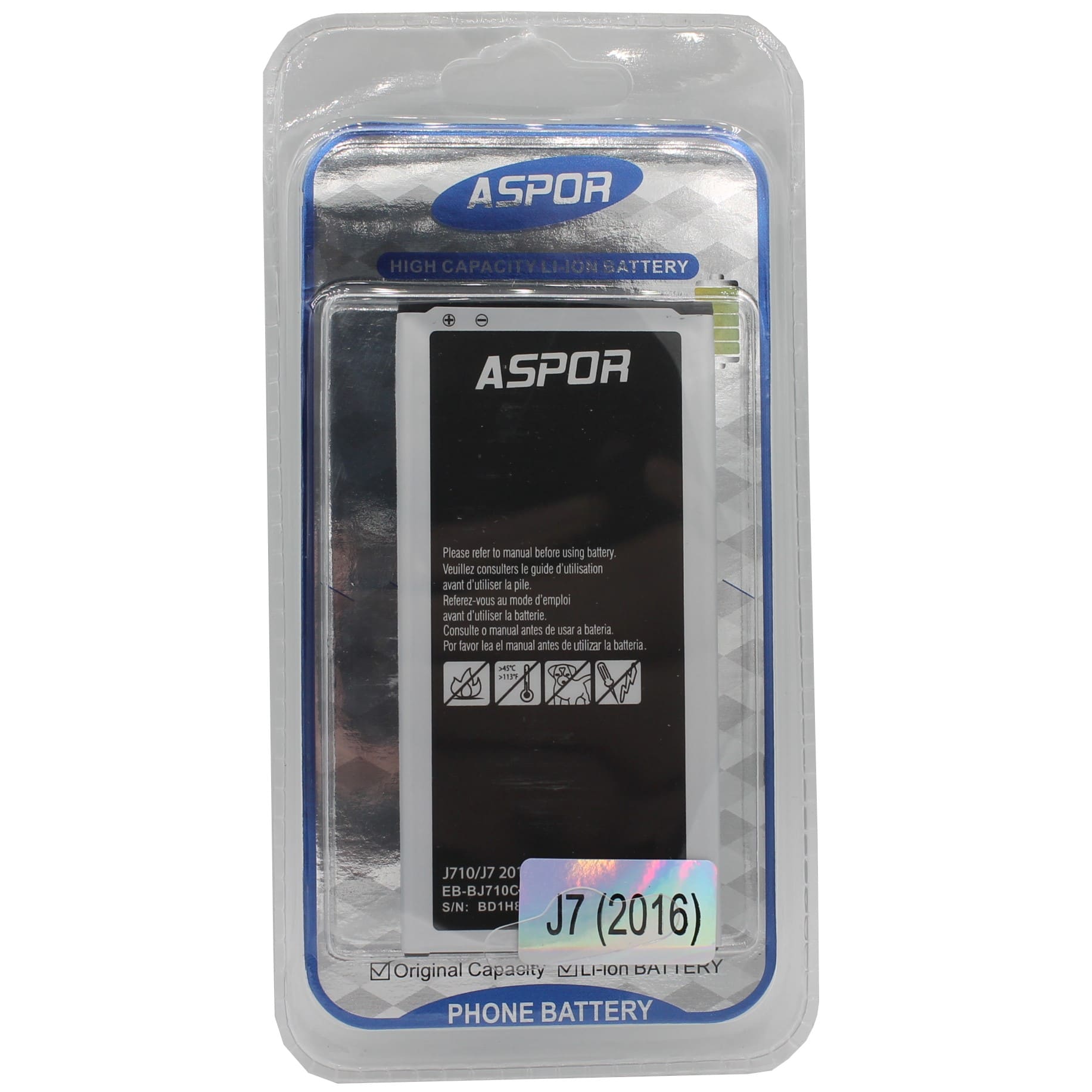 J7 2016 Samsung Galaxy Batarya Pil Aspor
