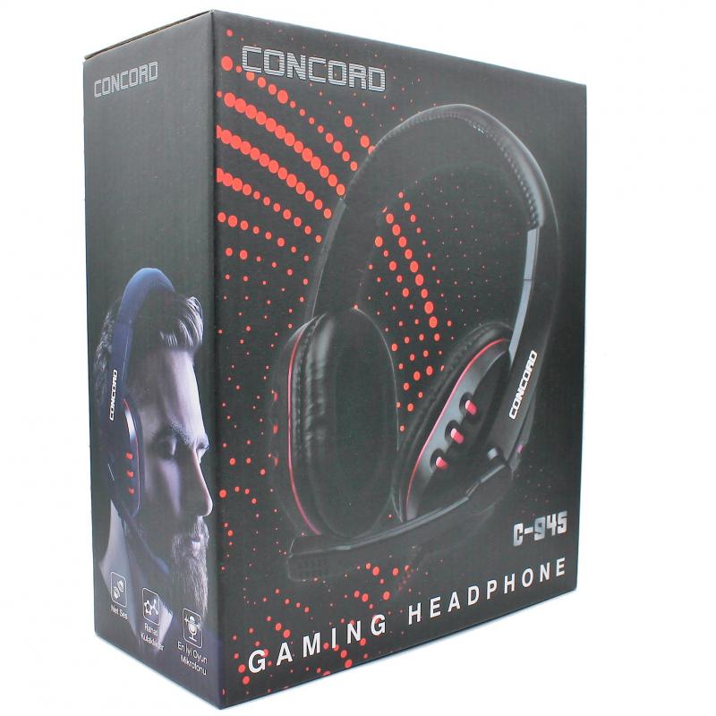 Mikrofonlu Oyuncu Gaming Stereo Kulaklık Concord C-945