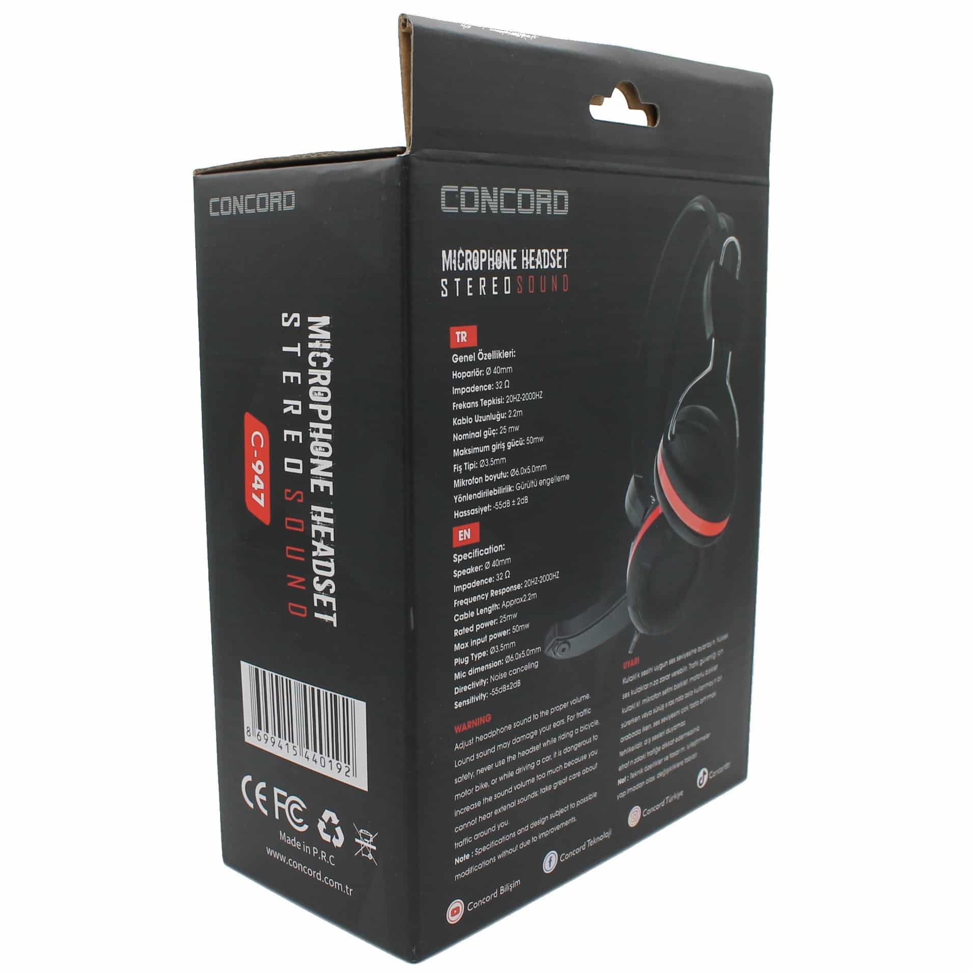 Mikrofonlu Oyuncu Gaming Stereo Kulaklık C-947