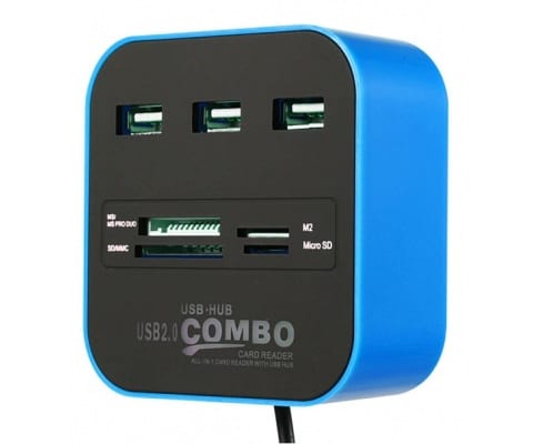 3 Port 2.0 Usb Çoklayıcı Ve Kart Okuyucu Concord C-847