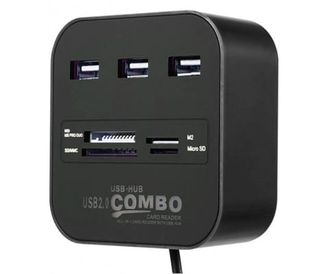 3 Port 2.0 Usb Çoklayıcı Ve Kart Okuyucu Concord C-847