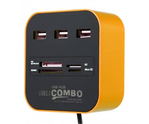 3 Port 2.0 Usb Çoklayıcı Ve Kart Okuyucu Concord C-847