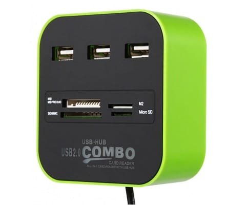 3 Port 2.0 Usb Çoklayıcı Ve Kart Okuyucu Concord C-847