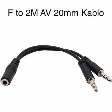 AV Cable F To 2M 20cm Çeviri (Vakumsuz) C-576