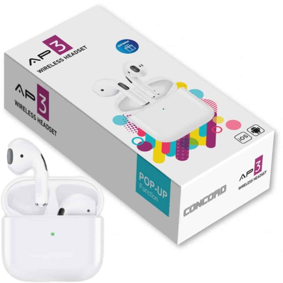 Airpods Pro Kulaklık + Kılıf Hediye AP3 (Beyaz)