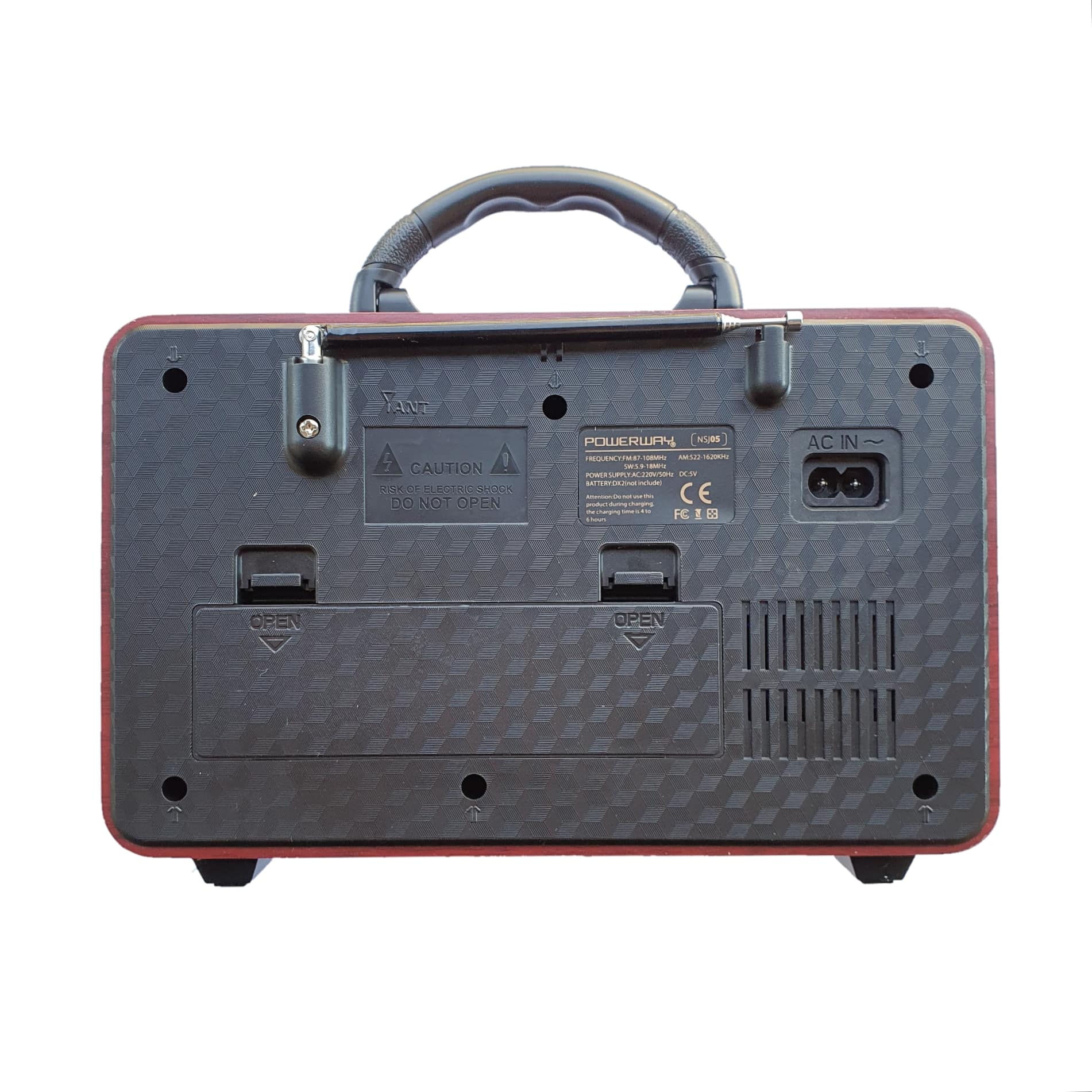 Nostaljik Radyo Portatif Bluetooth Hoparlör Usb Uzaktan Kumandalı PowerWay NSJ05