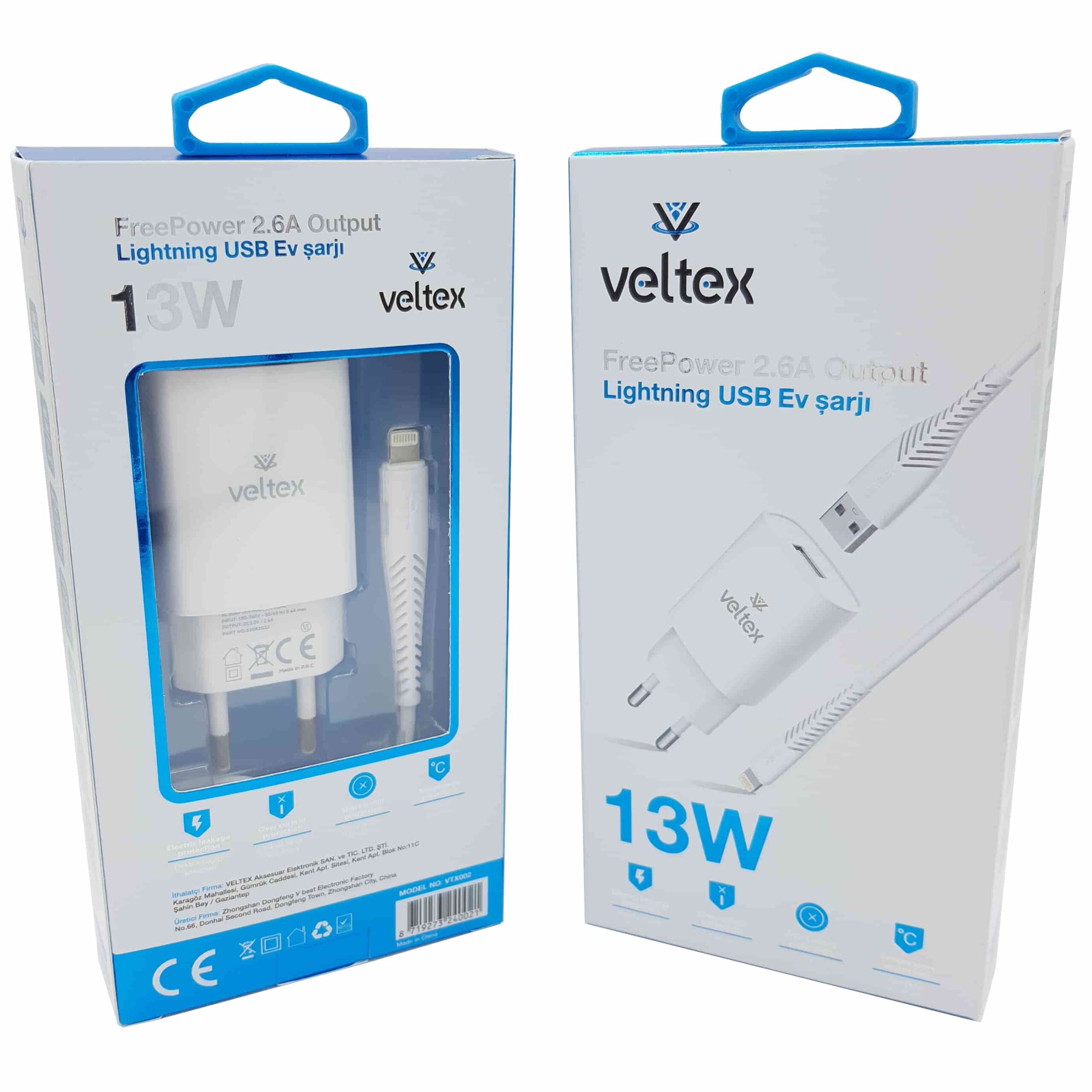 13W 2.6A İphone Şarj Aleti VTX-002