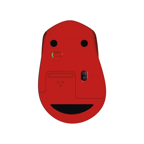 LOGITECH 910-004911, M330 Kırmızı, USB Nano 2,4G Kablosuz, 1000dpi, Optik, 3 Tuşlu, 24ay Pil Ömrü, Sessiz Mouse