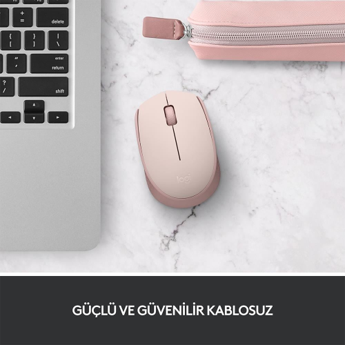 LOGITECH 910-006865, M171 Rose, USB Nano 2,4G Kablosuz, 1000dpi, Optik, 3 Tuşlu, 12ay Pil Ömrü, Mouse