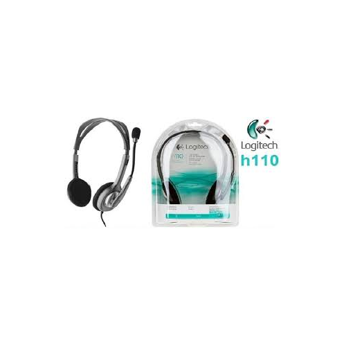 LOGITECH H110, 981-000271, 3,5mm Jac, Çağrı Merkezi, Ofis, Toplantı, Konuşmacı Tipi, Microfonlu Kulaklık
