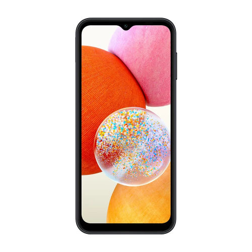 SAMSUNG SM-A145F/DS GALAXY A14 Siyah, 128Gb, 4Gb Ram, 8 Çekirdek, 6,6inc Ekran, 13Mpix Ön 50Mpix Arka Kamera, Türkiye Garantili