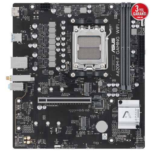 ASUS A620M-F GAMING WIFI, 2xDDR5, 2xM.2, HDMI, Wi-Fi 6E, Bluetooth v5.3, AM5 Soket Gaming Anakart