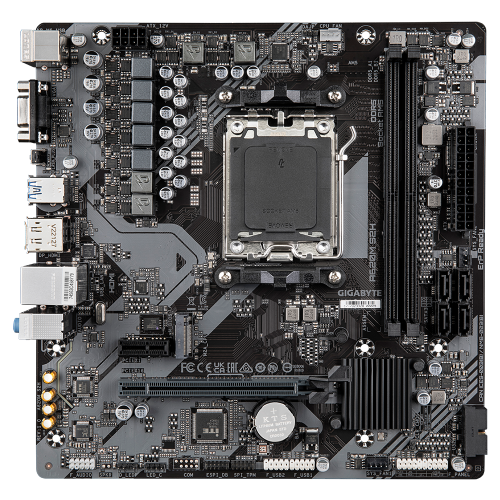 GIGABYTE A620M-S2H, rev.1.2, 6400MHz, 2xDDR5, 1x M.2, D-SUB, HDMI, DP, AM5 Soket Anakart