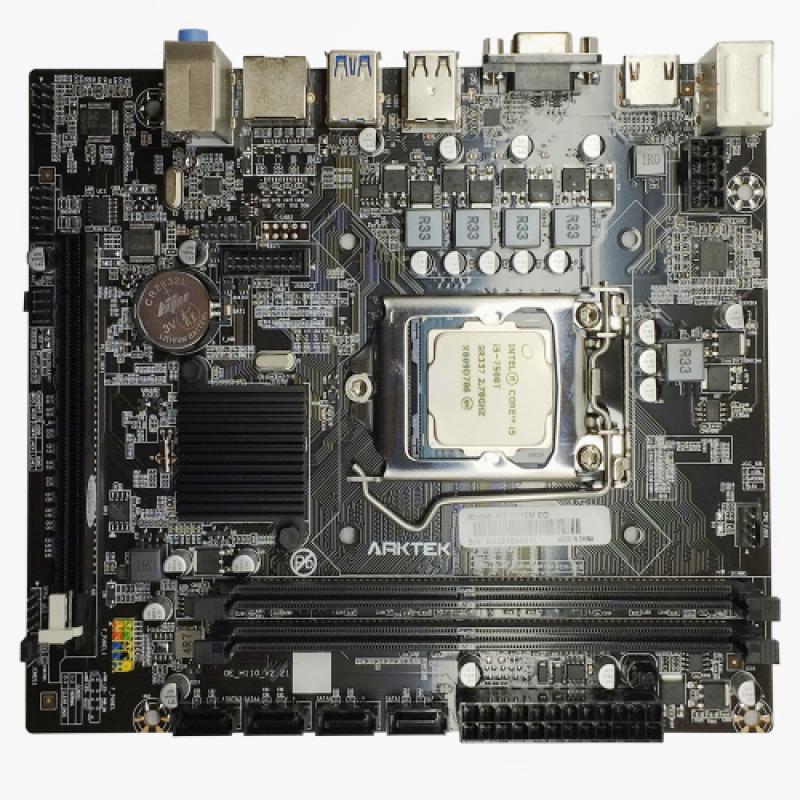 ARKTEK AK-H110M EG + INTEL i5-7500T İşlemci, ALPHA FORCE, 2xDDR4, D-SUB, HDMI, 7.Nesil, LGA1151 Soket, Anakart İşlemci Birlikte