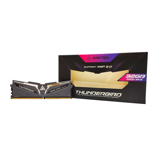 ARKTEK AKD5S32P5200H, THUNDERBIRD, 32GB, DDR5, 5200Mhz, 1.35V, CL40, XMP 3.0, Desktop, Soğutuculu, GAMING RAM  (INTEL Uyumlu)