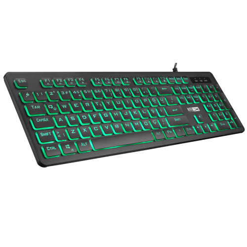 Altec Lansing ALGC8264, Siyah, 3 Renk Işıklı, USB Kablolu, Multimedya Fonksiyonlu, Gaming Klavye+Mouse Set