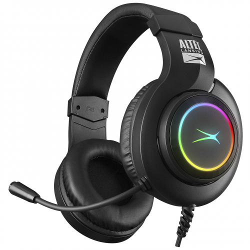 Altec Lansing ALGH9602, Siyah PS4/XBOX/Mobil  Uyumlu, USB+3.5mm, Rainbow Aydınlatma, USB Kablolu, Gaming Mikrofonlu Kulaklık