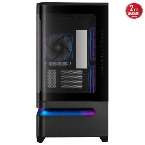 ASUS PRIME AP202 TG ARGB, PSU YOK, Tempered Glass, Kavisli Panel, ARGB, mATX, GAMING KASA