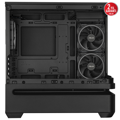 ASUS PRIME AP202 TG ARGB, PSU YOK, Tempered Glass, Kavisli Panel, ARGB, mATX, GAMING KASA