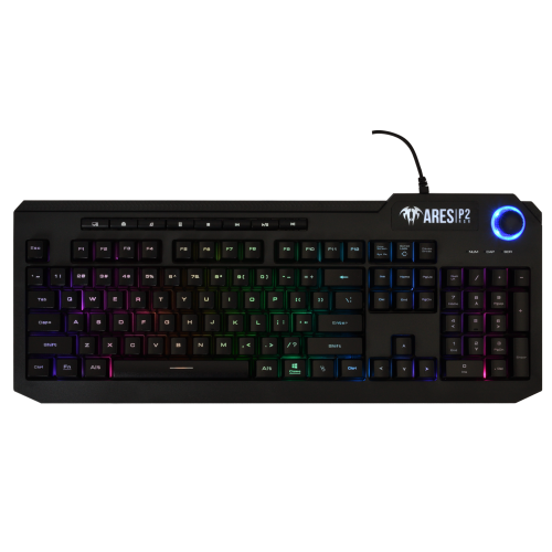 GAMDIAS ARES-P2, USB Kablolu, İngilizce, Multimedya, RGB, Gaming, Klavye Mouse Set