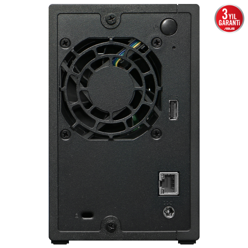 ASUSTOR AS1102TL, 1Gb DDR4 Ram, 2 Yuvalı (2x22TB Destek), 1x1GbE Network, USB 3.2, USB 2.0, Tower NAS (Yedekleme) Cihazı