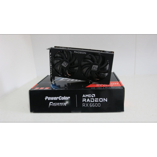 PowerColor AXRX-6600-8GBD6-3DH, Fighter, AMD Radeon RX 6600, 8Gb, GDDR6,128Bit, 1xHDMI, 3xDP, GAMING Ekran Kartı