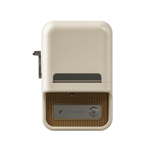 NIIMBOT B21S, Taşınabilir, Mürekkepsiz, Termal Etiket Yazıcı (Bluetooth, Type-C) Krem/Beyaz