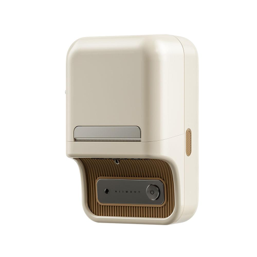 NIIMBOT B21S, Taşınabilir, Mürekkepsiz, Termal Etiket Yazıcı (Bluetooth, Type-C) Krem/Beyaz