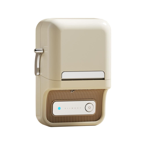 NIIMBOT B21S, Taşınabilir, Mürekkepsiz, Termal Etiket Yazıcı (Bluetooth, Type-C) Krem/Beyaz