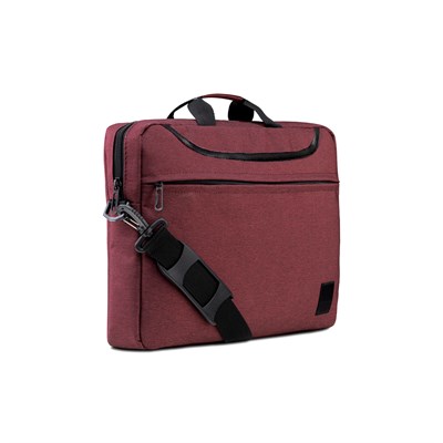 Classone BND505 WorkStation 15.6 inch WTXpro Su geçirmez Kumaş, Macbook ,Mac Air Notebook Laptop Çantası -Bordo